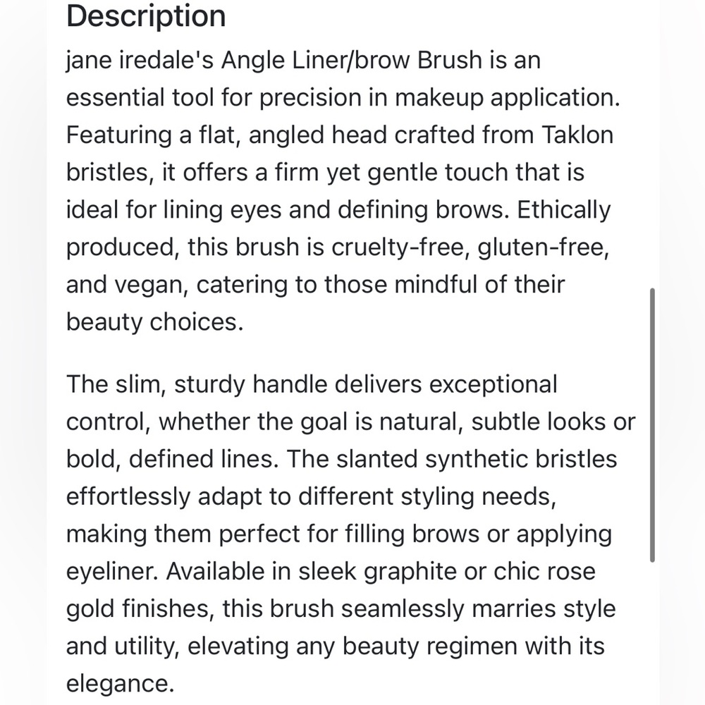 Angle liner/brow brush - Picture 4 of 4